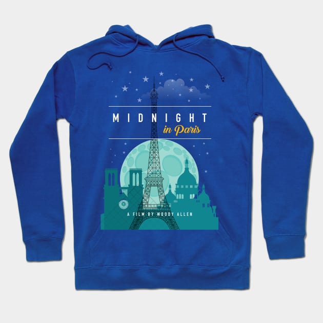 Midnight in Paris - Alternative Movie Poster Hoodie by MoviePosterBoy